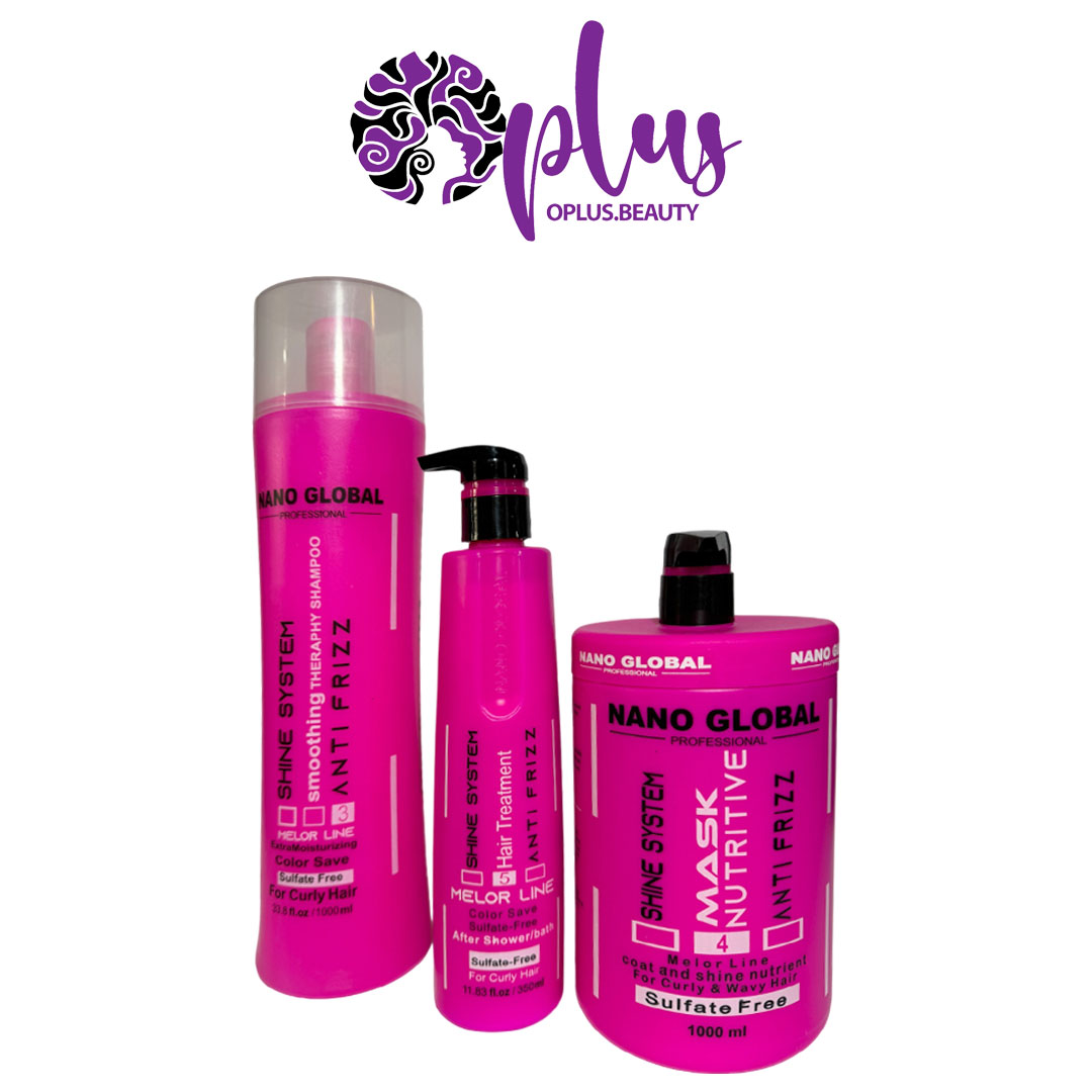 پک 3 تایی نانوگلوبال شامل : شامپو، ماسک و کرم