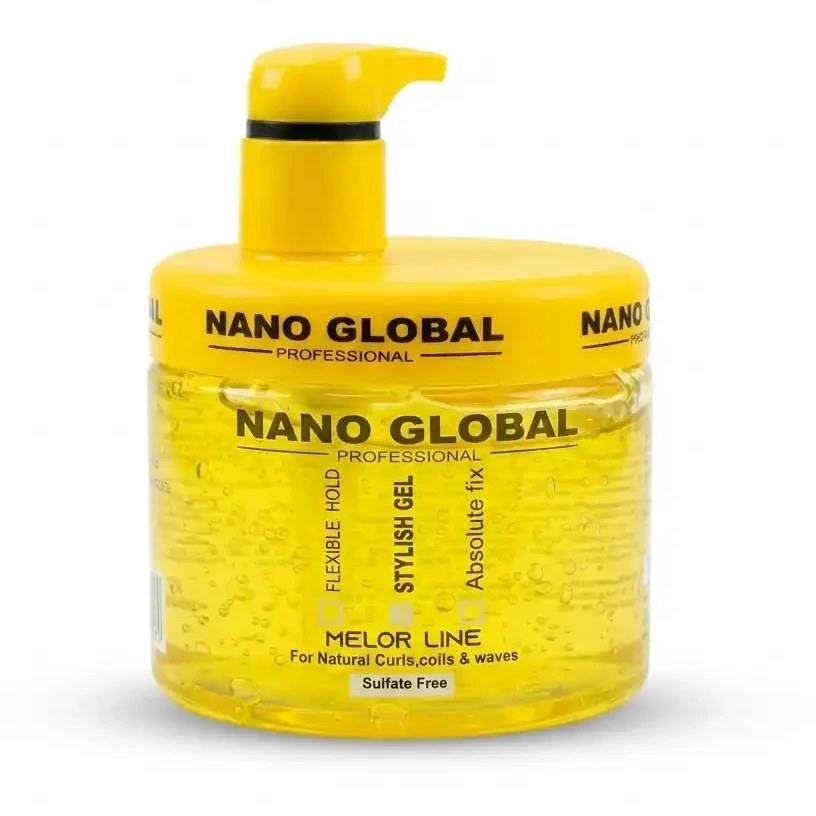 ژل مو نانوگلوبال زرد 500 میل